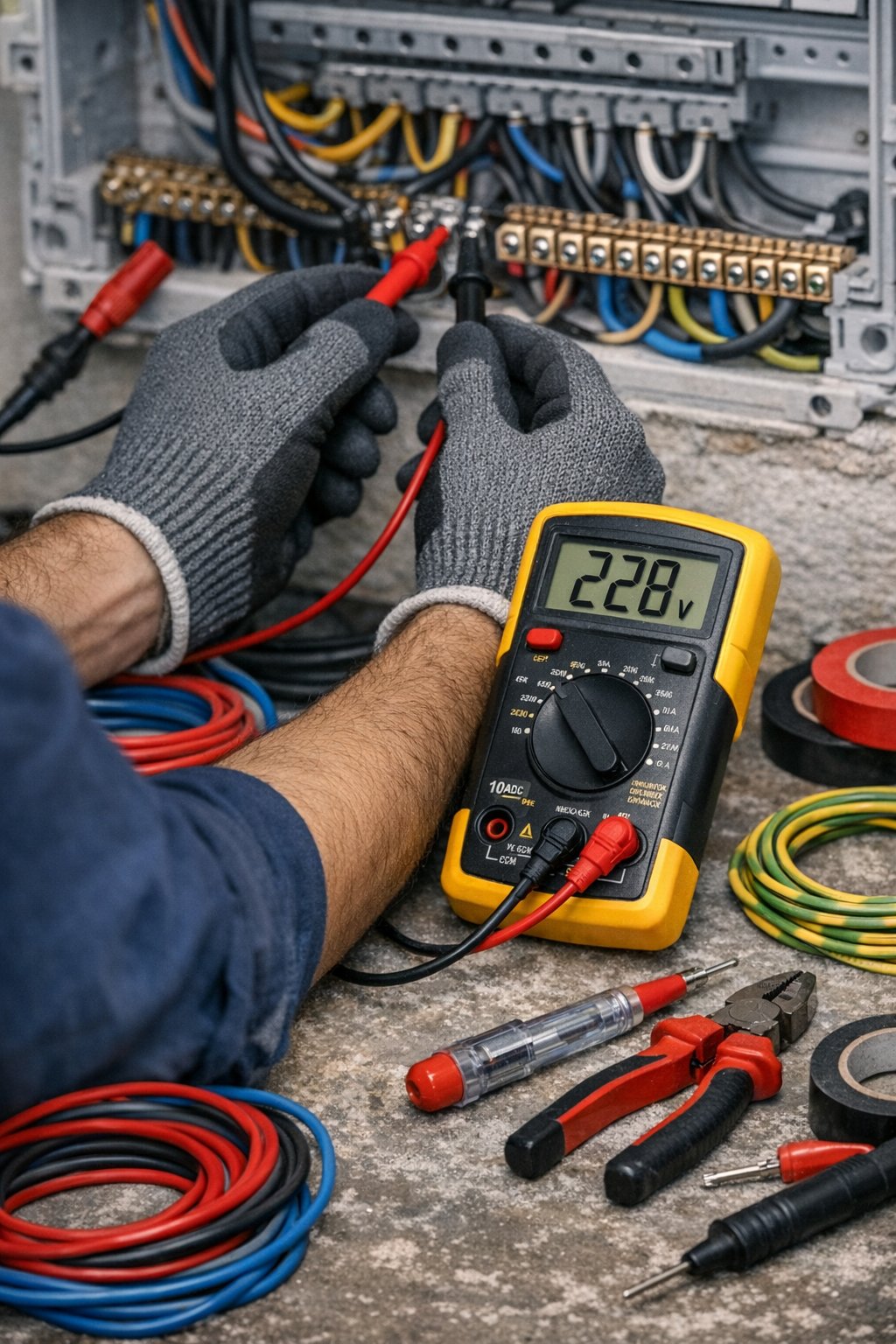 Pomiary elektryczne Poznań – multimetr i rozdzielnica
